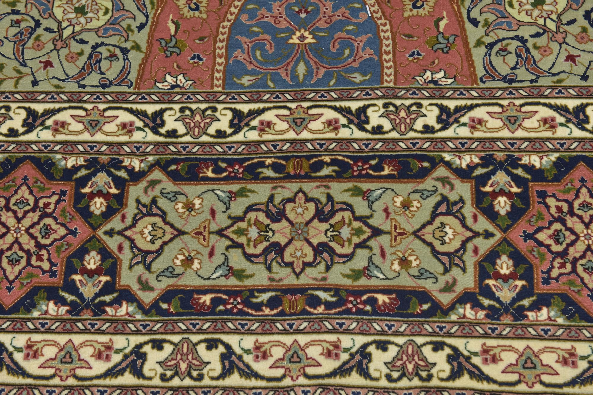 8' 3 x 8' 5 Hand Knotted Tabriz Persian Square Rug