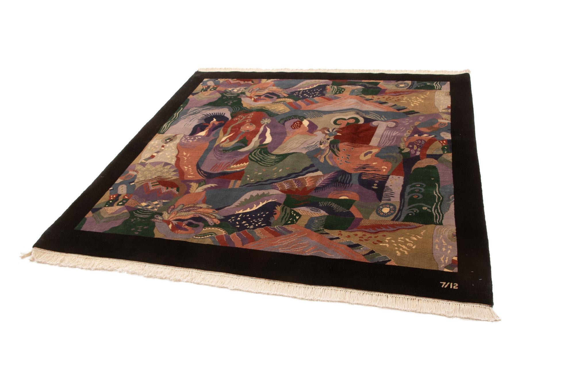 6' 11 x 7' 1 Hand Knotted Terra Nova Square Rug