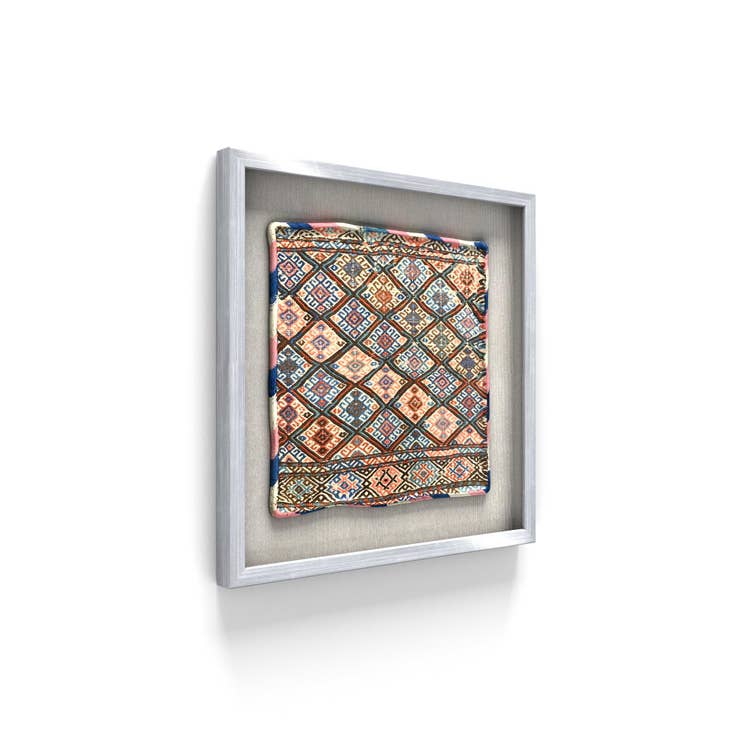 Detail image of 1' 5 x 1' 5 Textile Wall Art Square Rug