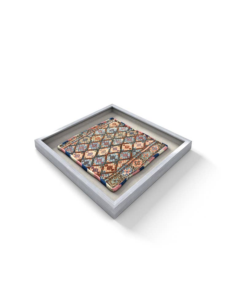 Detail image of 1' 5 x 1' 5 Textile Wall Art Square Rug