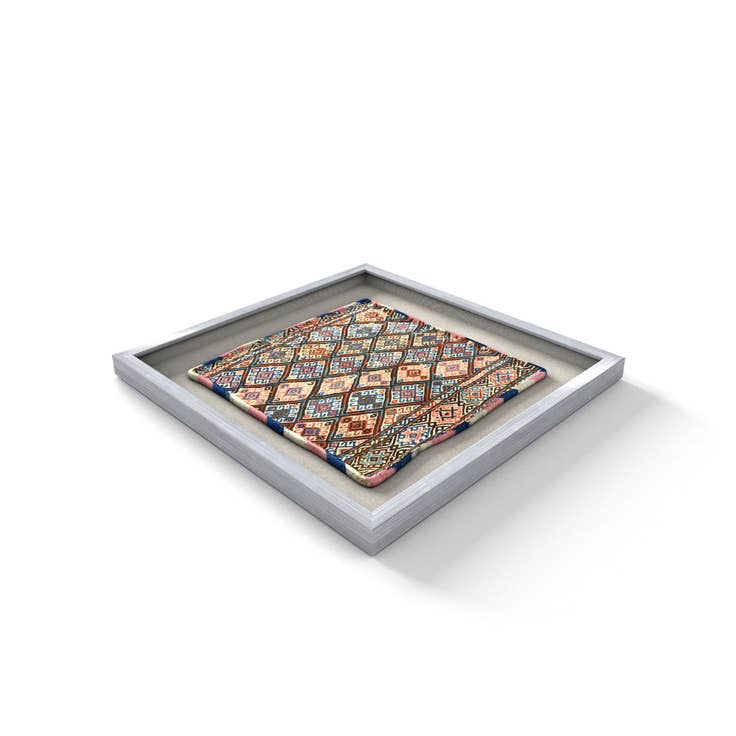 Detail image of 1' 5 x 1' 5 Textile Wall Art Square Rug