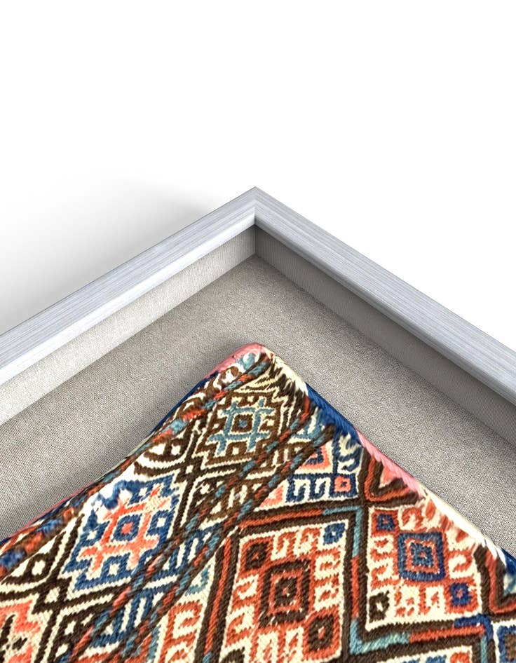 Detail image of 1' 5 x 1' 5 Textile Wall Art Square Rug
