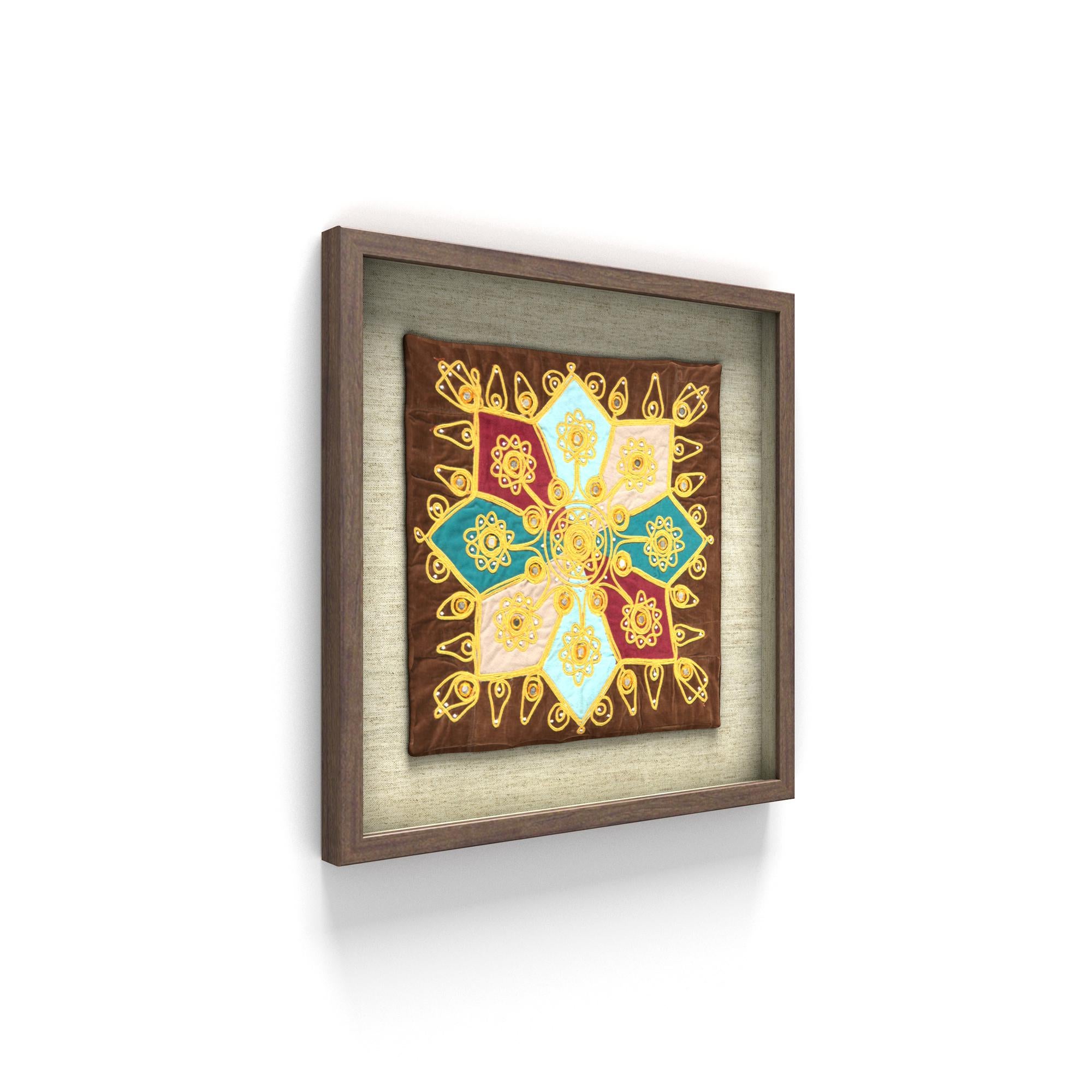 1' 5 x 1' 5 Textile Wall Art Square Rug