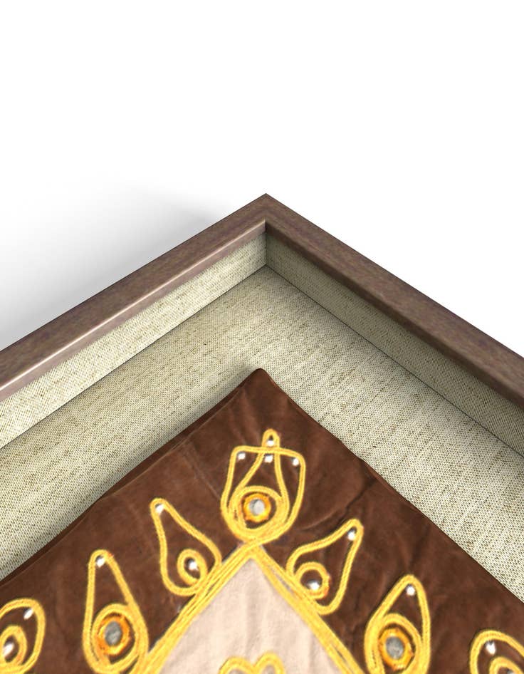 Detail image of 1' 5 x 1' 5 Textile Wall Art Square Rug