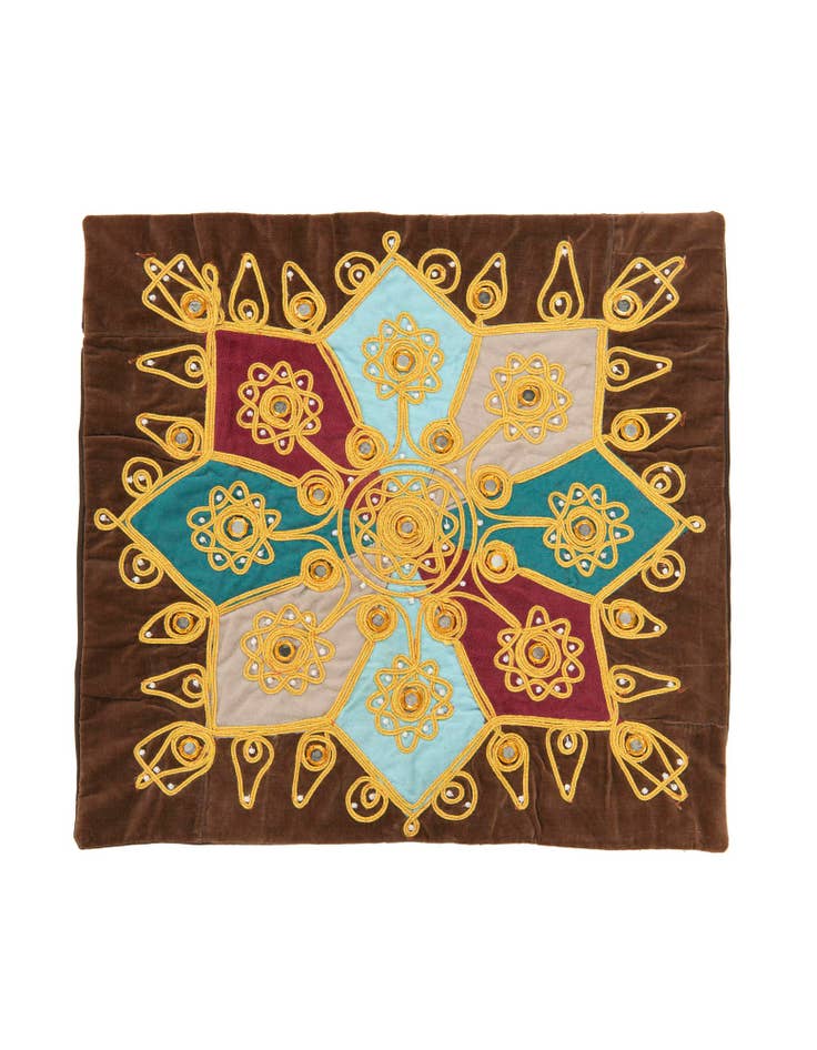 Detail image of 1' 5 x 1' 5 Textile Wall Art Square Rug