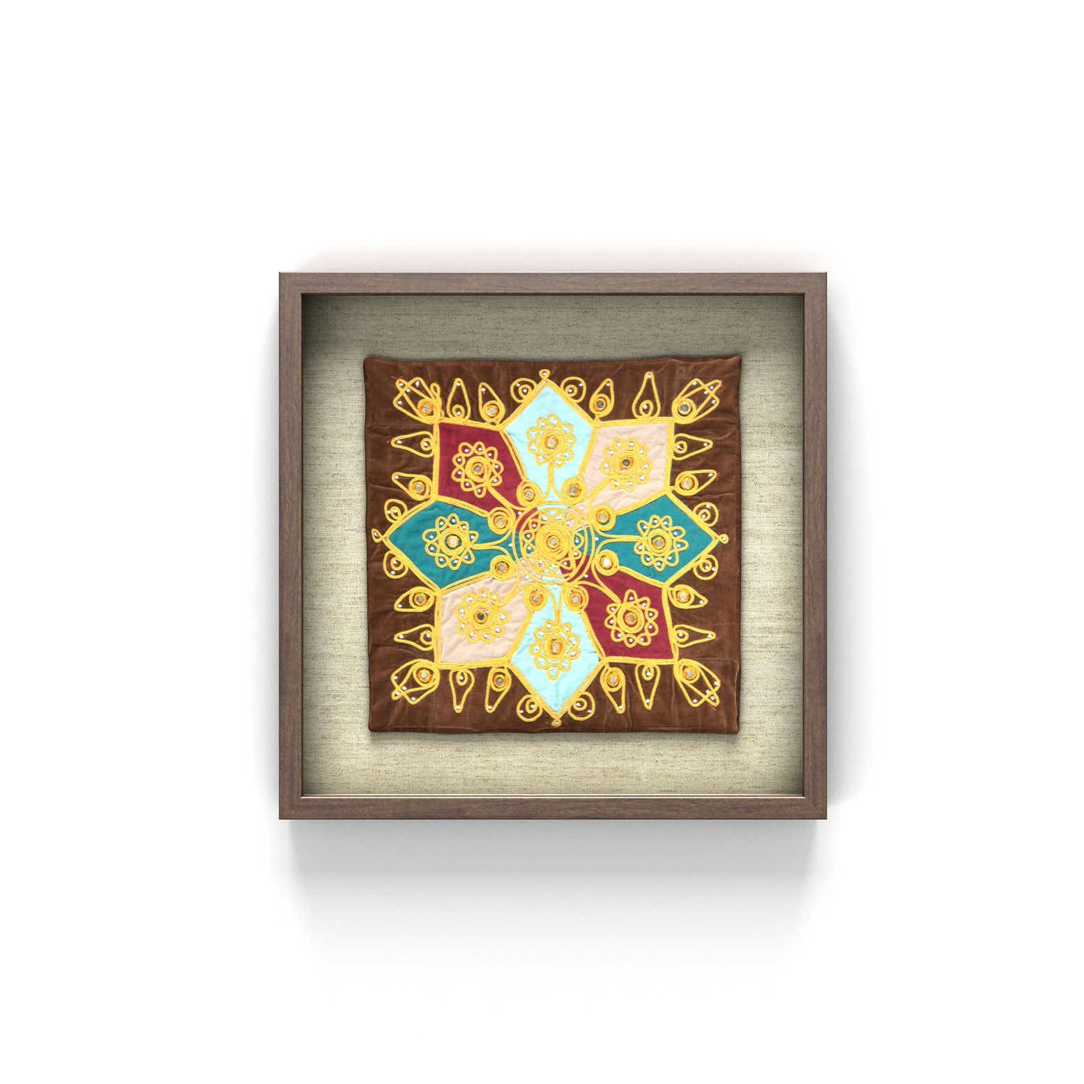 1' 5 x 1' 5 Textile Wall Art Square Rug