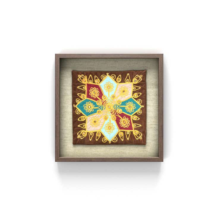 1' 5 x 1' 5 Textile Wall Art Square Rug