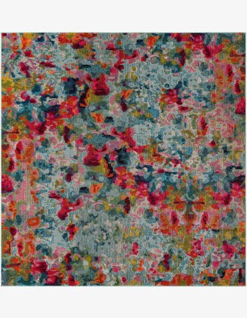5' 3 x 5' 3 Washable Theia Square Rug