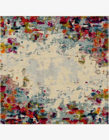 8' x 8' Washable Theia Square Rug