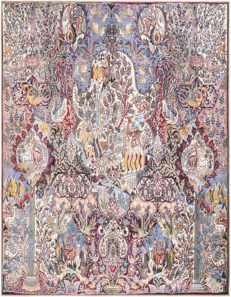 Detail image of 7' 10 x 7' 10 Washable Timeless Square Rug