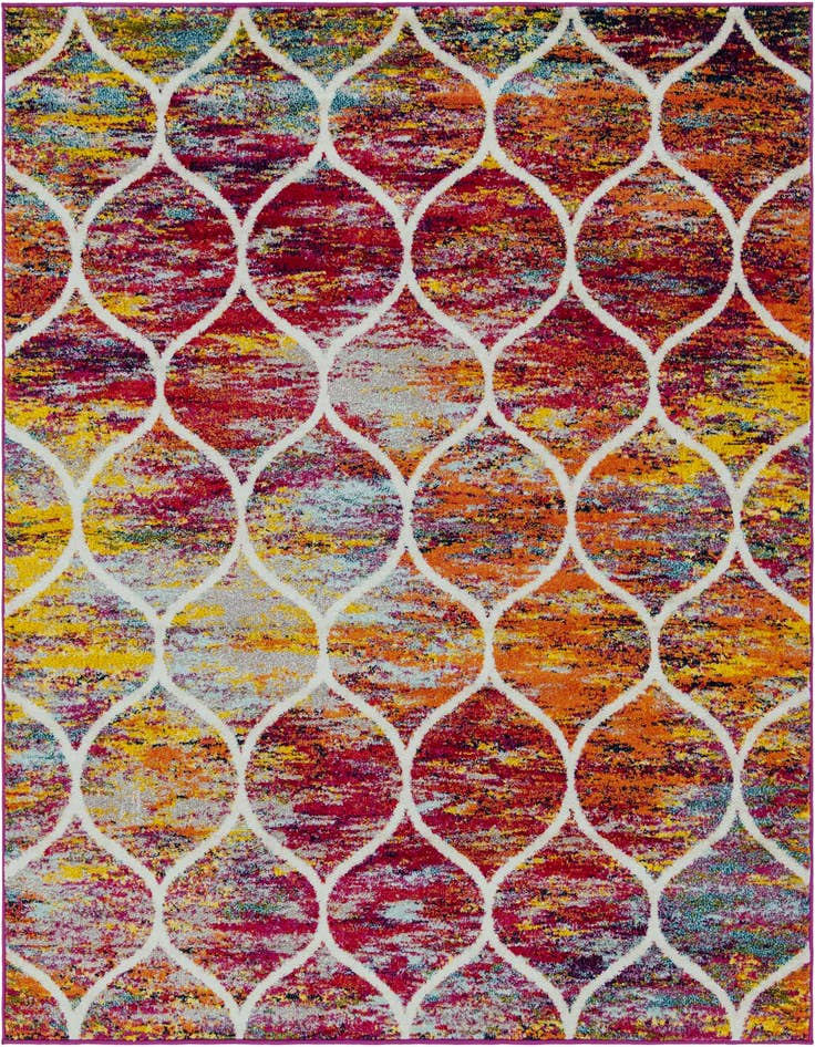 Detail image of 7' x 7' Trellis Frieze Square Rug