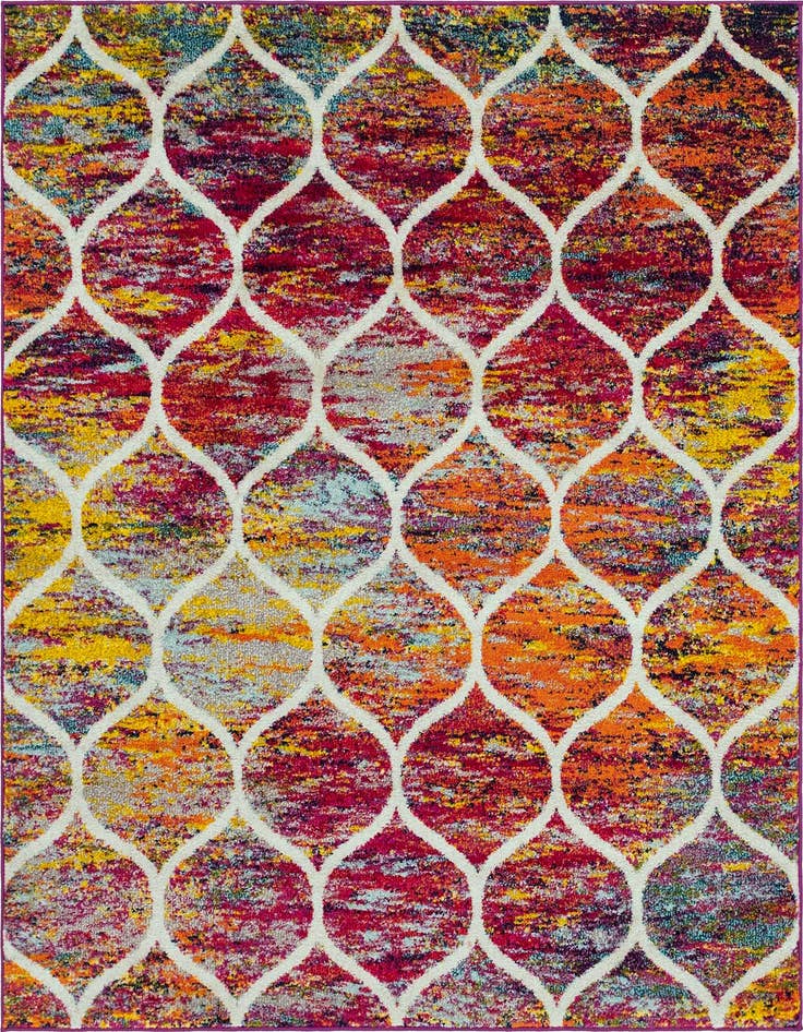 Detail image of 4' x 4' Trellis Frieze Square Rug