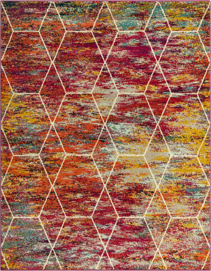 Detail image of 7' x 7' Trellis Frieze Square Rug