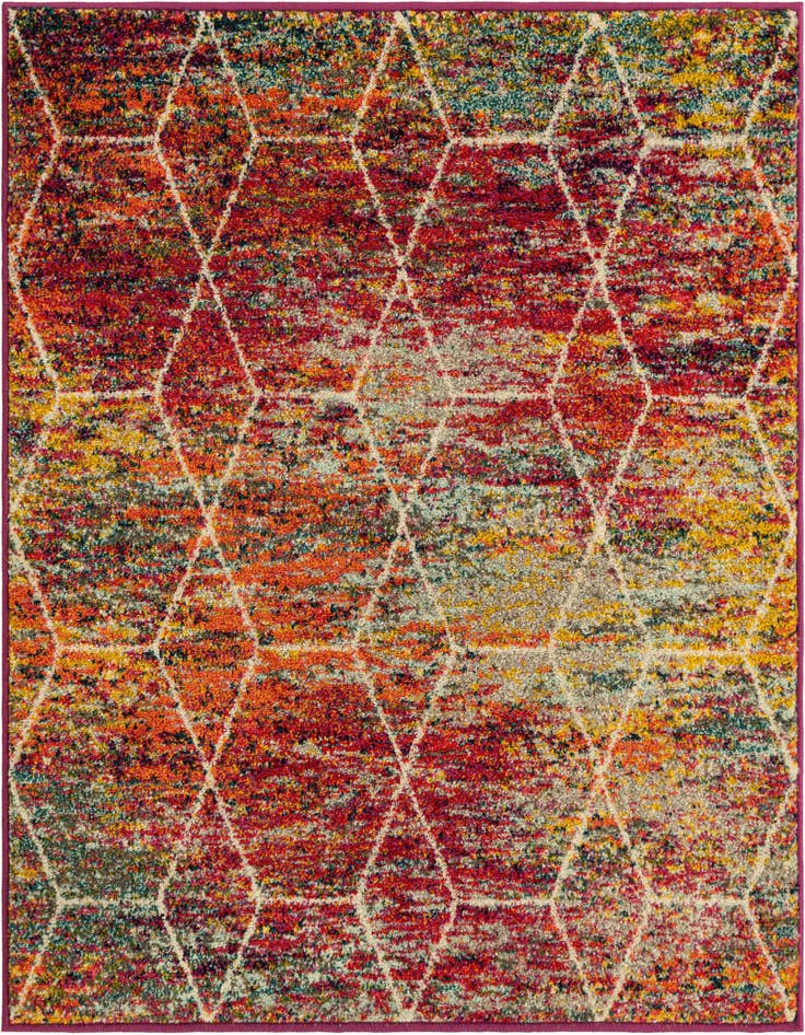 Detail image of 4' x 4' Trellis Frieze Square Rug