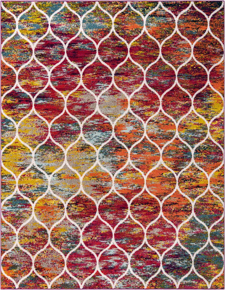 Detail image of 10' x 10' Trellis Frieze Square Rug