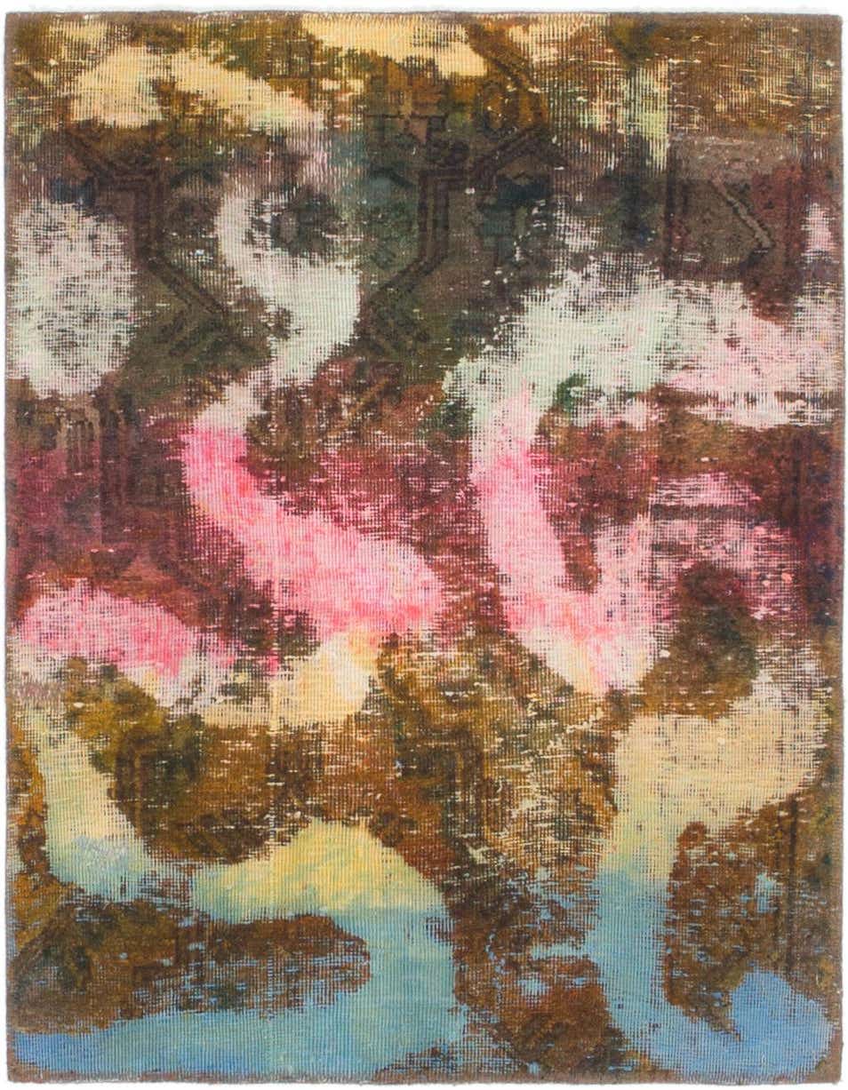 Primary image  3' x 3' 7  Hand Knotted Ultra Vintage Persian Wool Square Rug