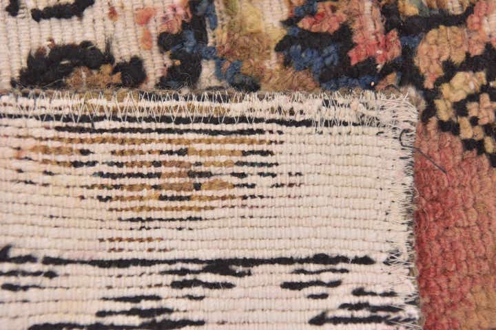 4' 4 x 4' 7 Hand Knotted Ultra Vintage Persian Wool Square Rug