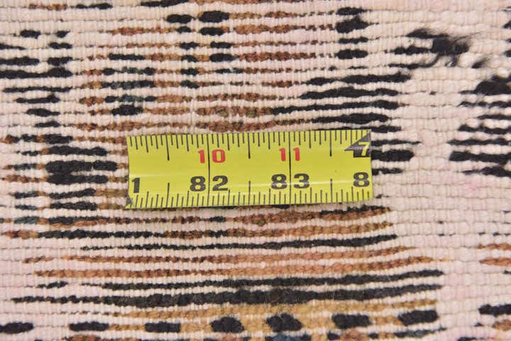 4' 4 x 4' 7 Hand Knotted Ultra Vintage Persian Wool Square Rug