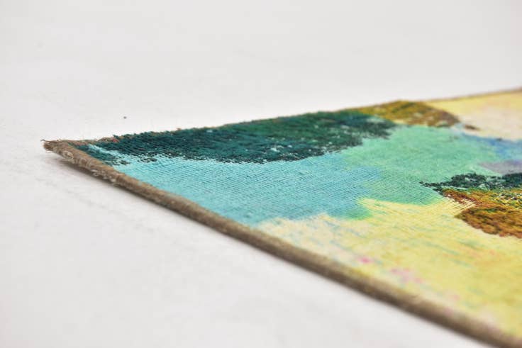 Detail image of 6' x 7' 2 Hand Knotted Ultra Vintage Persian Wool Square Rug