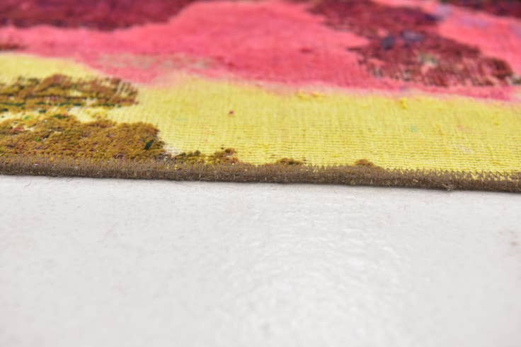 Detail image of 6' x 7' 2 Hand Knotted Ultra Vintage Persian Wool Square Rug