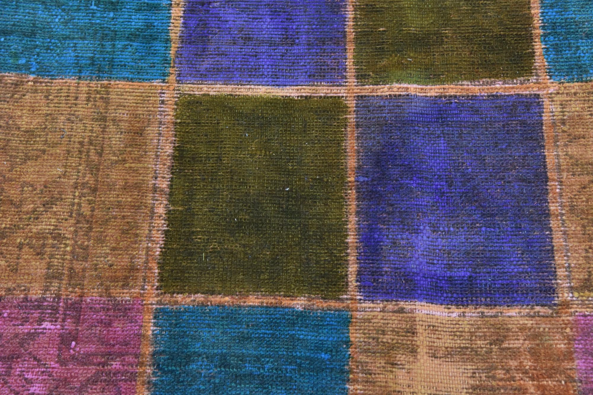 3' 6 x 3' 6 Hand Knotted Ultra Vintage Persian Wool Square Rug