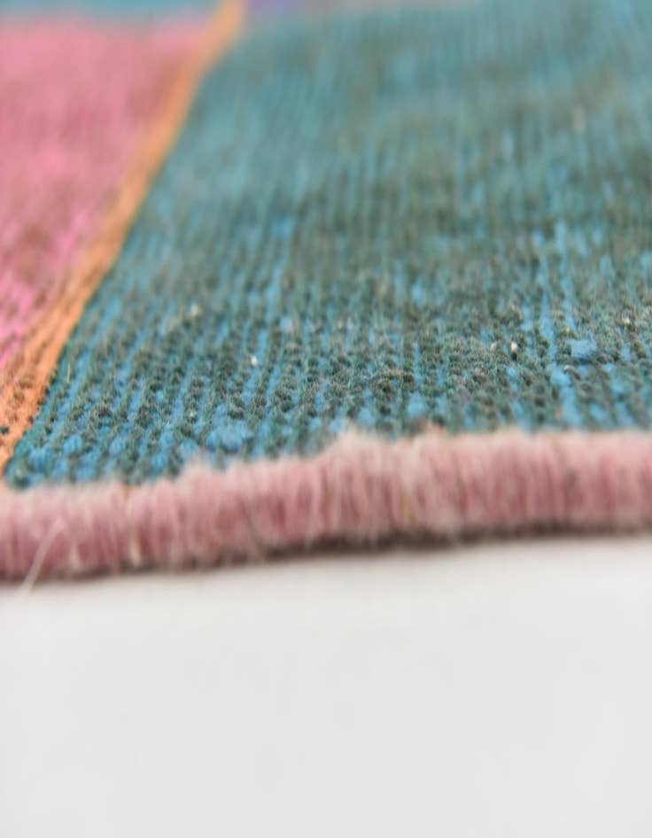 Detail image of 3' 6 x 3' 6  Hand Knotted Ultra Vintage Persian Wool Square Rug