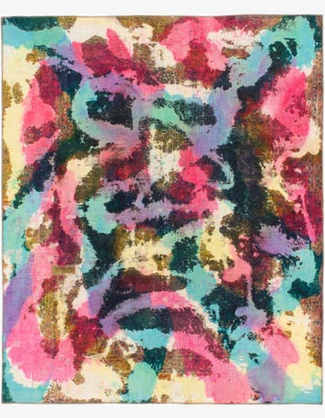 6' x 7' 2 Hand Knotted Ultra Vintage Persian Wool Square Rug