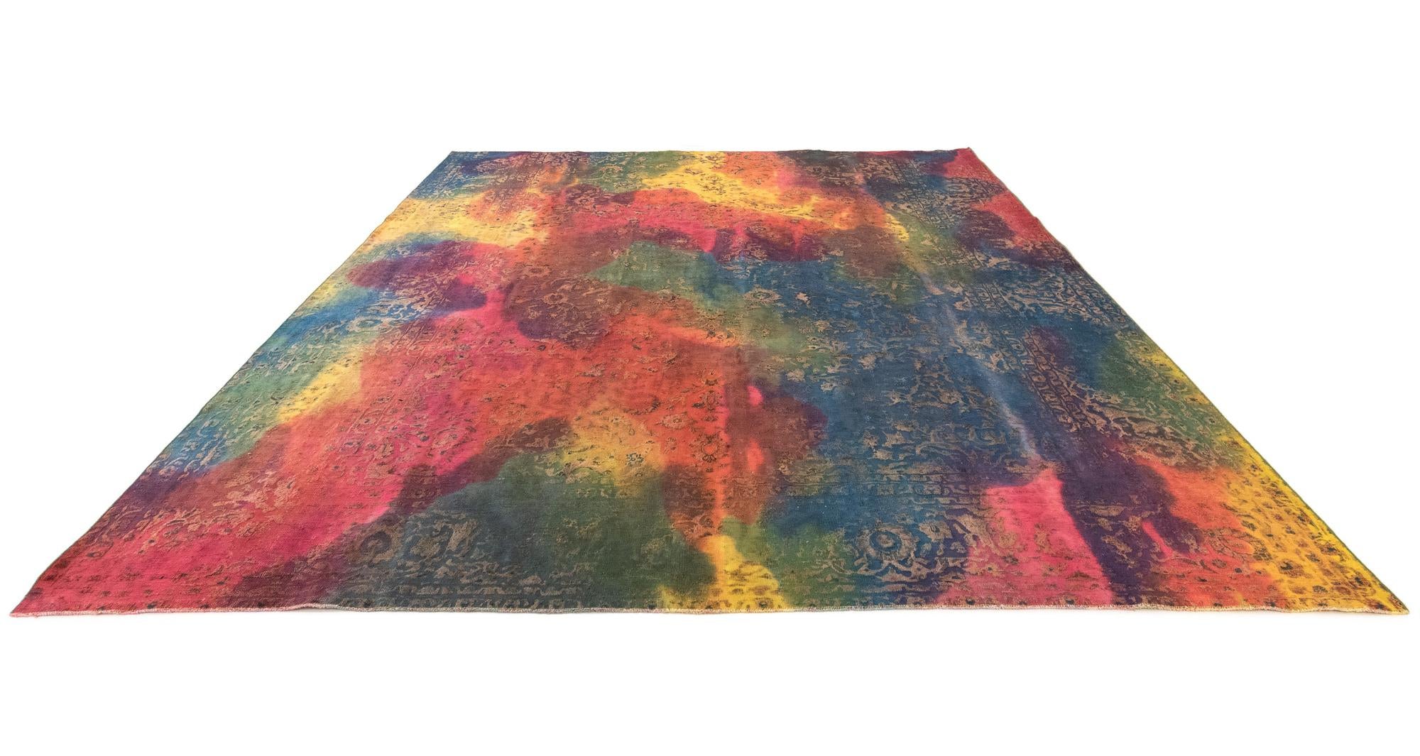 9' 10 x 11' 5 Vintage Royal Wool Square Rug