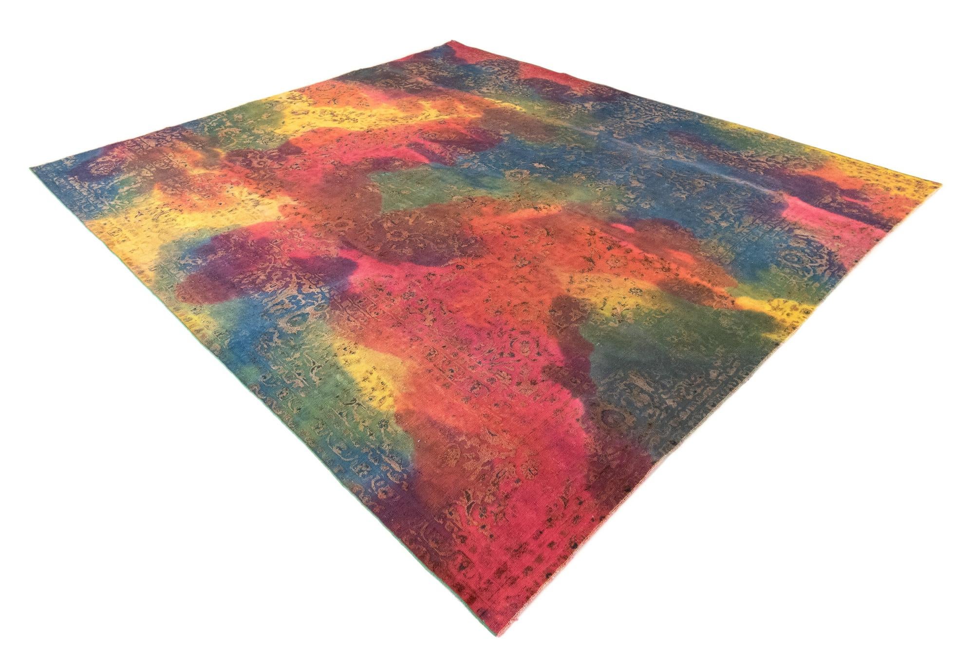 9' 10 x 11' 5 Vintage Royal Wool Square Rug