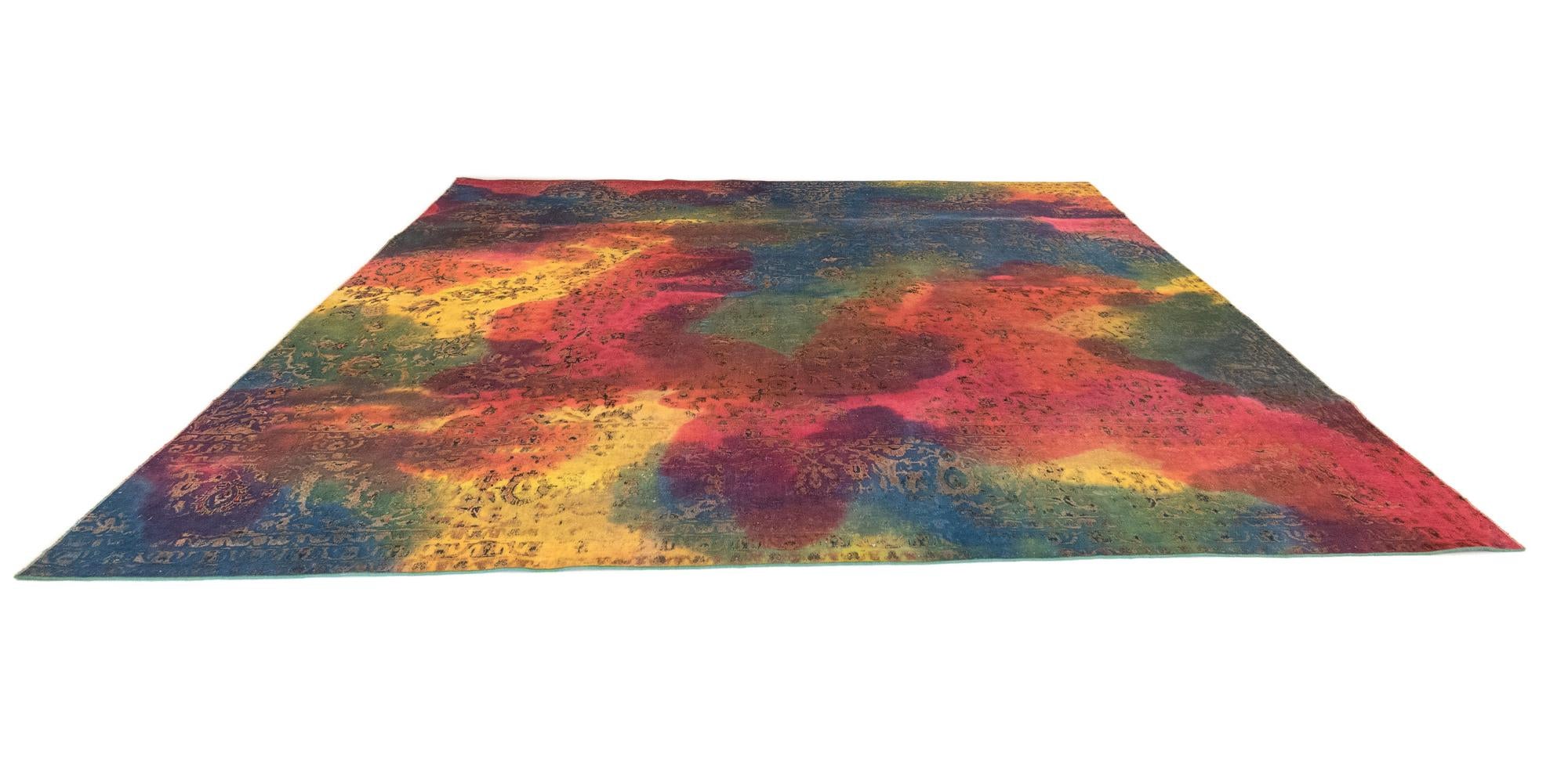 9' 10 x 11' 5 Vintage Royal Wool Square Rug