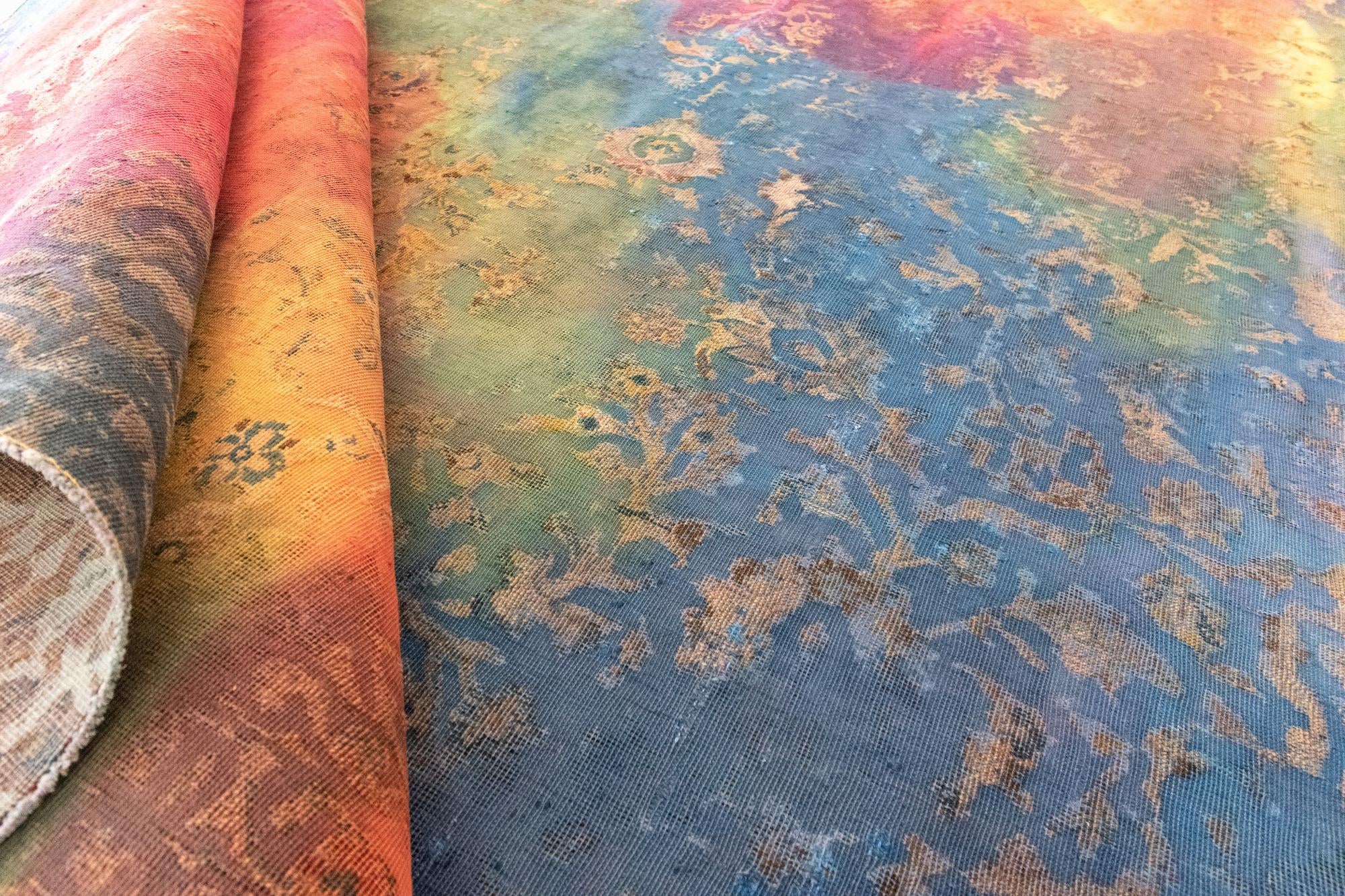 9' 10 x 11' 5 Vintage Royal Wool Square Rug