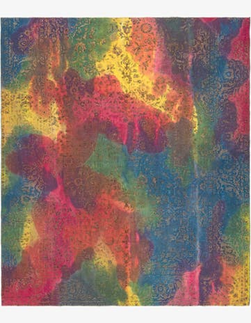 9' 10 x 11' 5 Vintage Royal Wool Square Rug