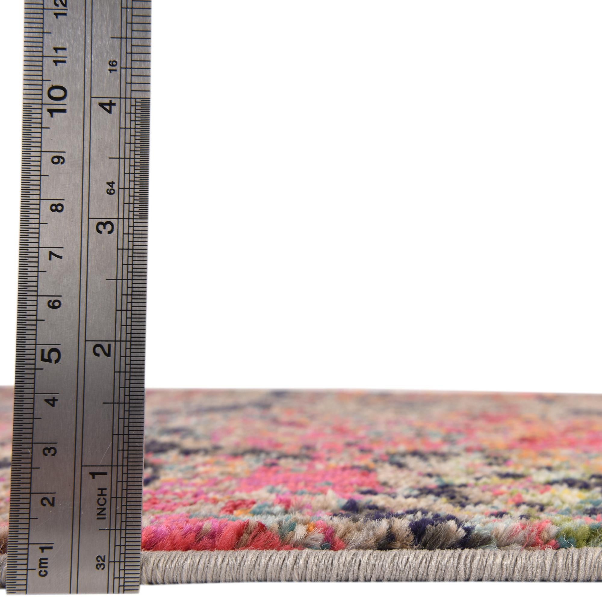 9' 10 x 9' 10 Washable Vivid Square Rug