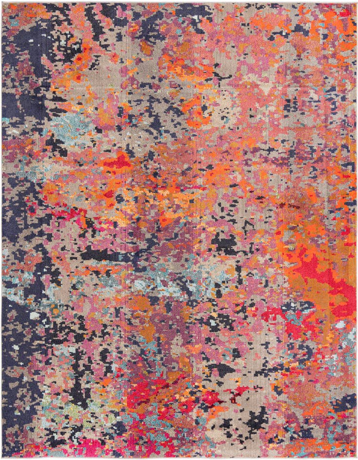 Detail image of 9' 10 x 9' 10 Washable Vivid Square Rug