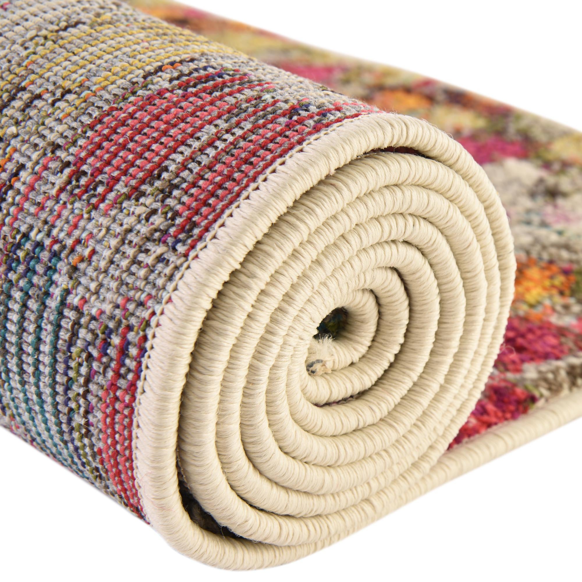 7' 10 x 7' 10 Washable Vivid Square Rug