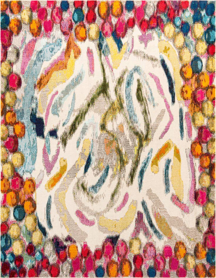 Detail image of 9' 10 x 9' 10 Washable Vivid Square Rug