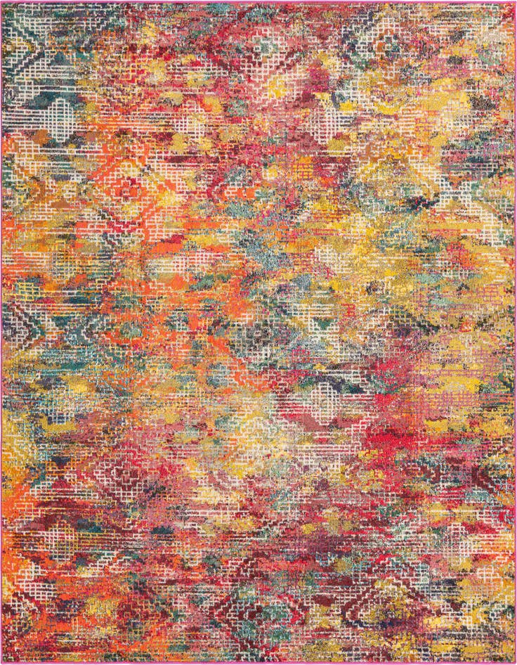Detail image of 7' 10 x 7' 10 Washable Vivid Square Rug