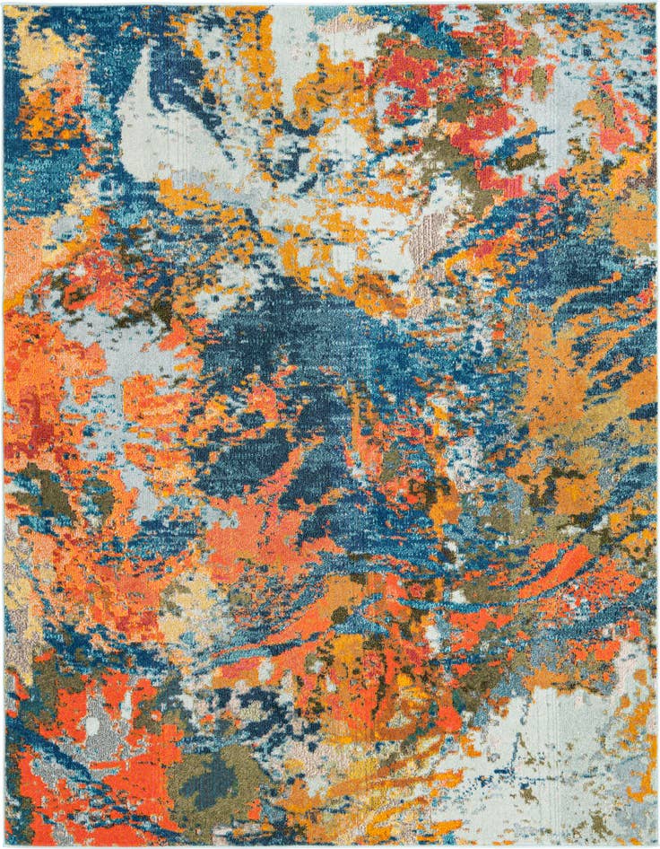 Detail image of 7' 10 x 7' 10 Washable Vivid Square Rug
