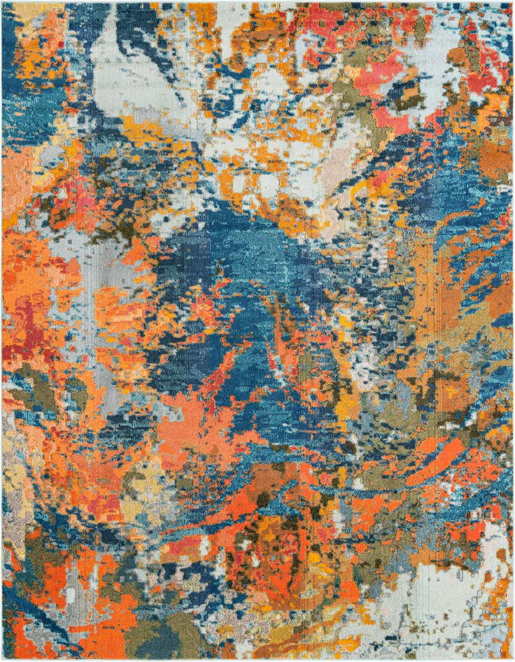 Detail image of 9' 10 x 9' 10 Washable Vivid Square Rug