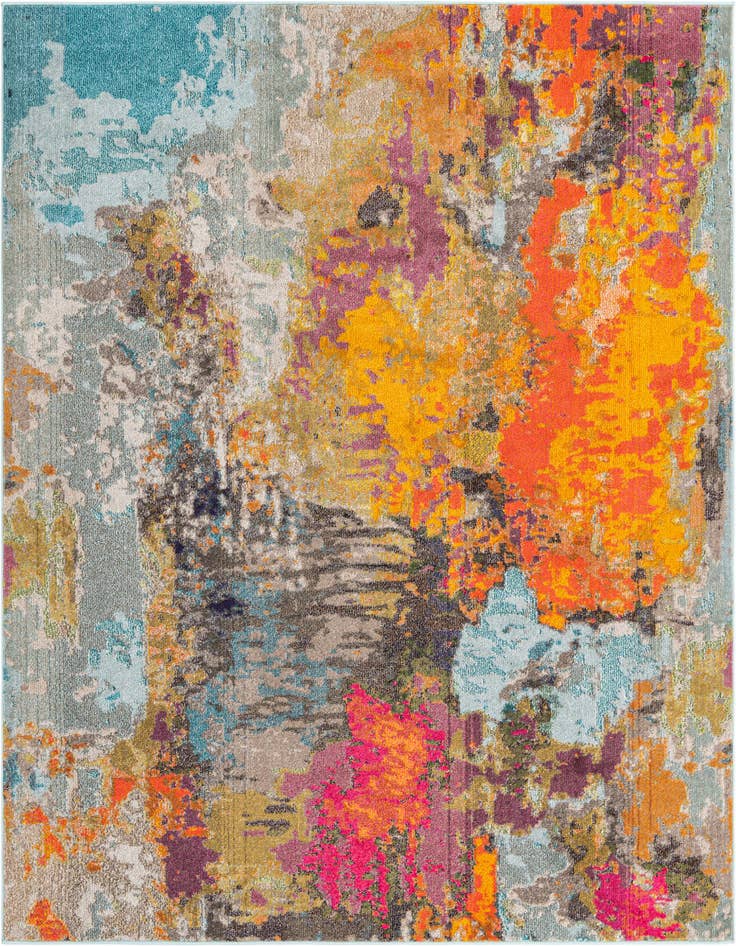 Detail image of 7' 10 x 7' 10 Washable Vivid Square Rug