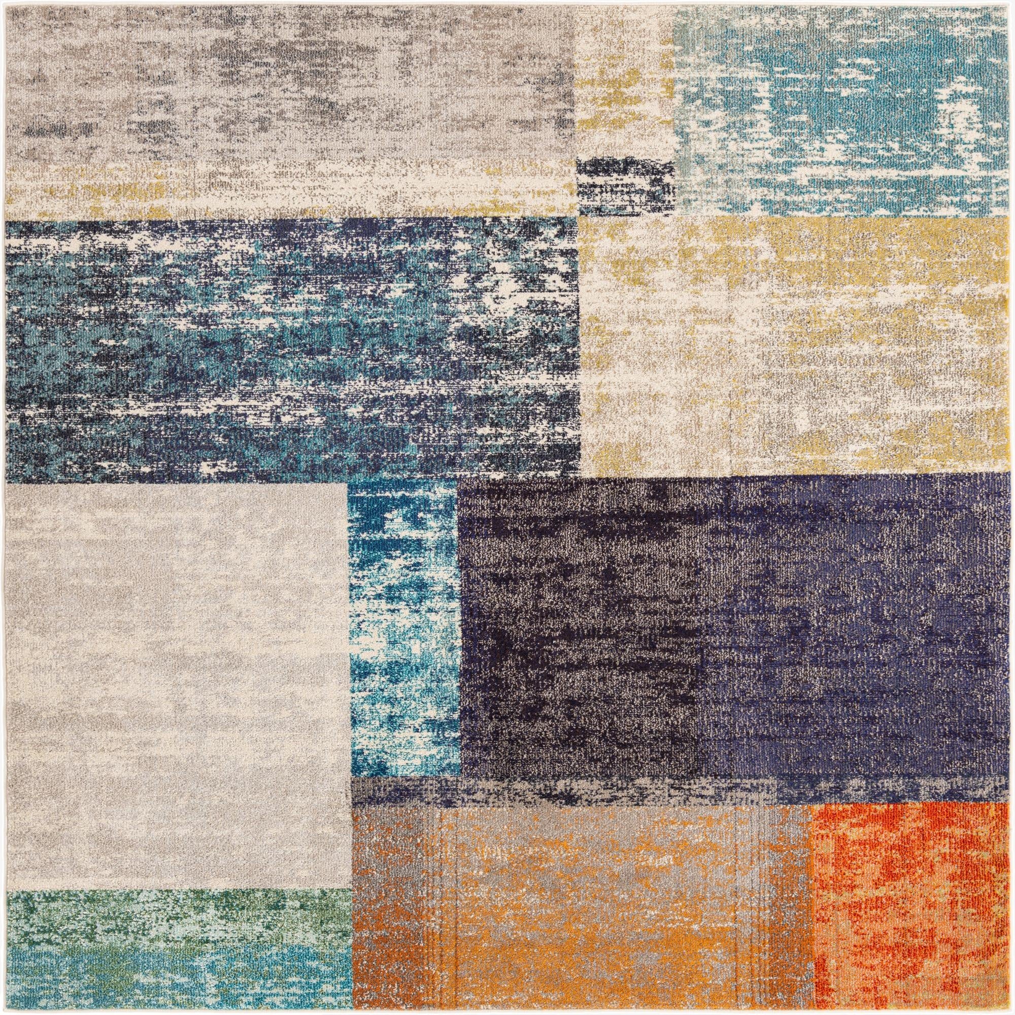 7' 10 x 7' 10  Washable Vivid Square Rug