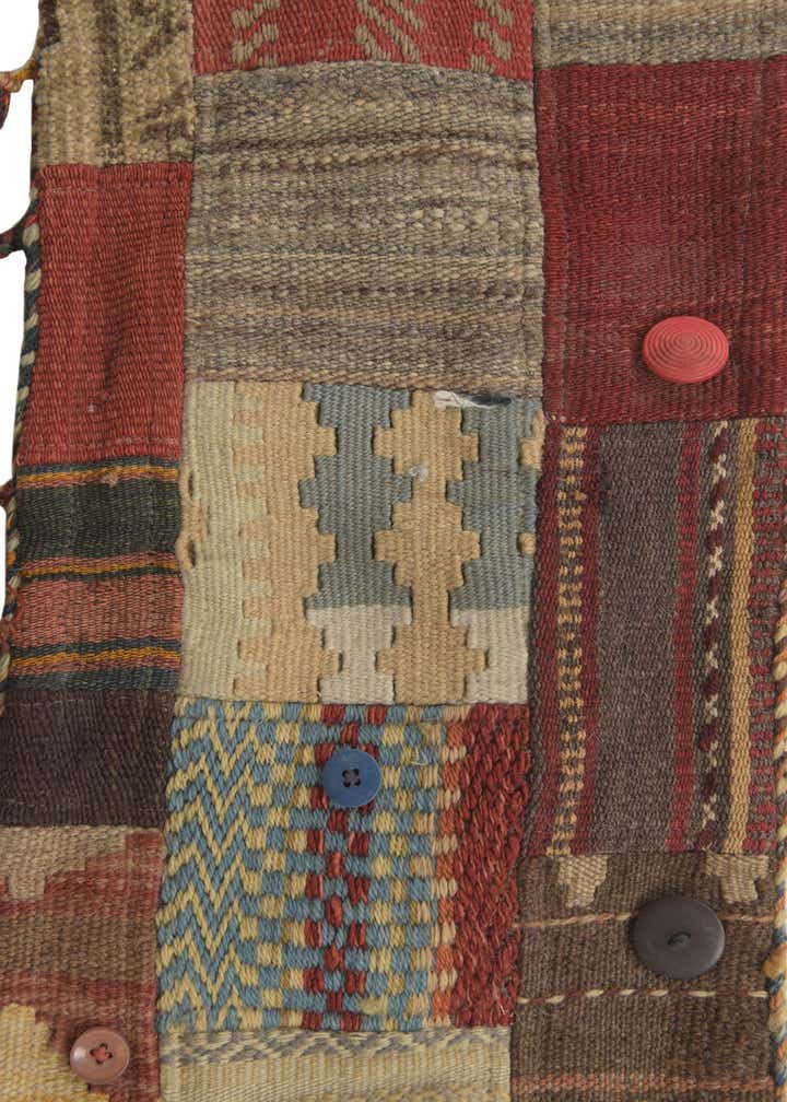 3' x 3' Hand Woven Wall Art Wool Square Rug