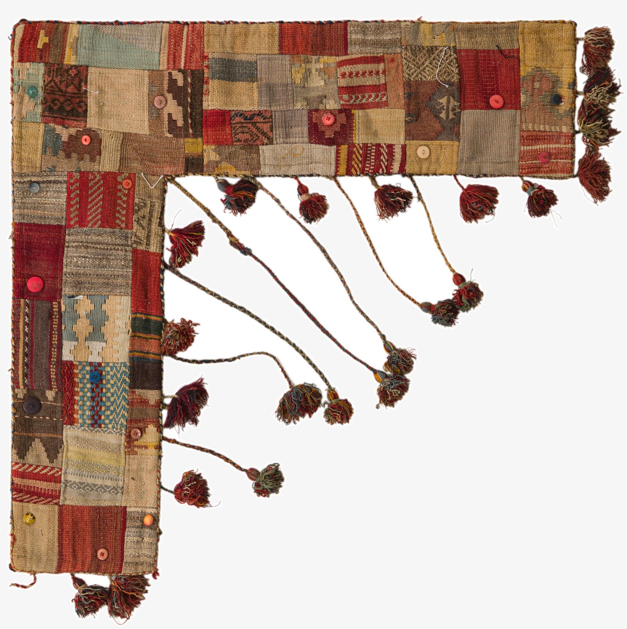 3' x 3'  Hand Woven Wall Art Wool Square Rug