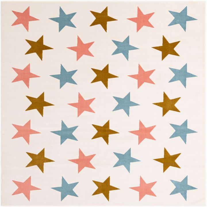 7' 10 x 7' 10 Whimsy Kids Square Rug