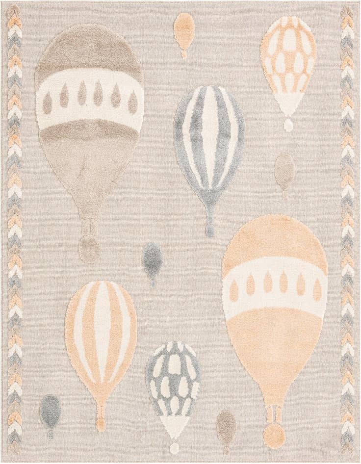 Detail image of 7' 10 x 7' 10 Whimsy Kids Square Rug