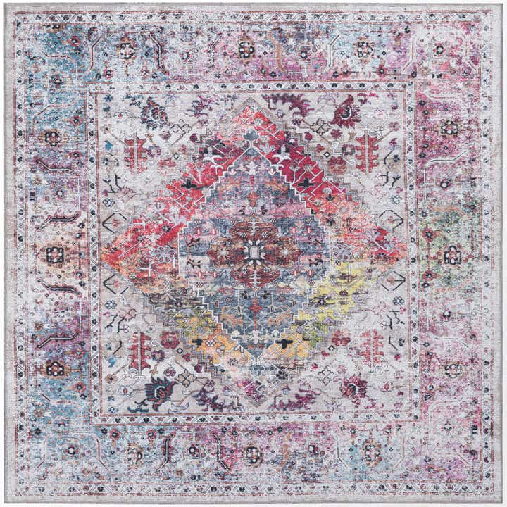 160cm x 160cm Wasbaar Yara Vierkant Vloerkleed
