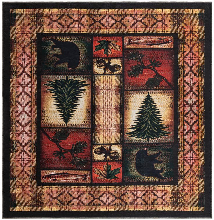 Detail image of 7' 10 x 7' 10 Yara Square Rug