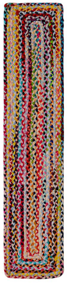 Detailansicht von 35cm x 185cm Handgefertigt Braided Chindi Tischläufer Teppich