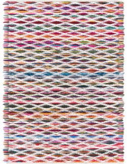 Detail image of 1' 2 x 10'  Hand Woven Braided Chindi Table Runner Rug