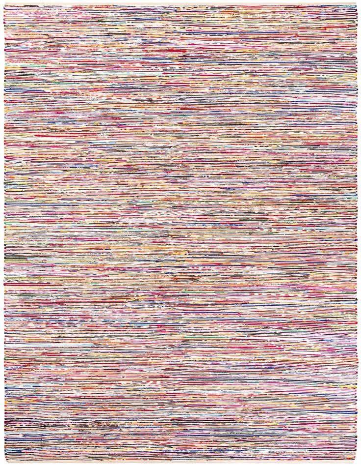 Detail image of 10' x 14' Hand Woven Chindi Cotton Rug